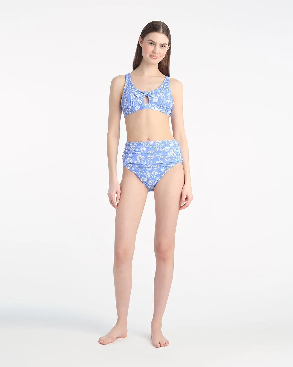 Abstract Dahlia Bikini Top sold by Draper James