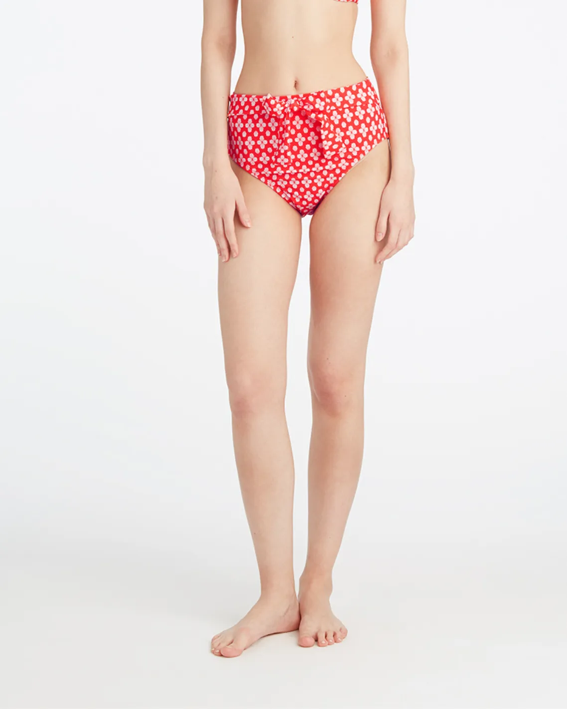 Red Geo Bottoms sold by Draper James