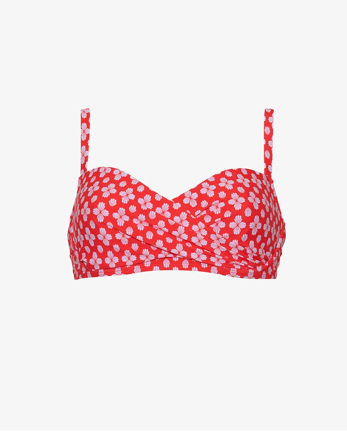 Red Geo Bikini Top sold by Draper James product image thumbnail 2