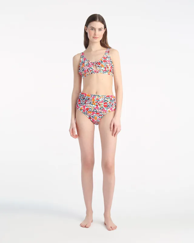 Coneflower Bikini Top sold by Draper James