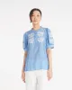 Puff Sleeve Top with Floral Embroidery sold by Draper James