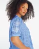 Puff Sleeve Top with Floral Embroidery sold by Draper James
