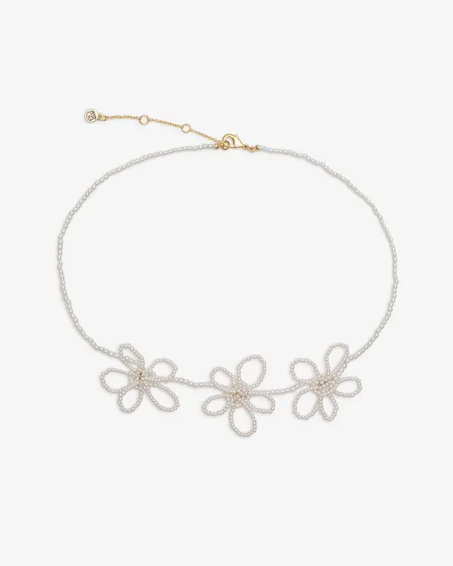 Pearl Flower Knot Necklace sold by Draper James