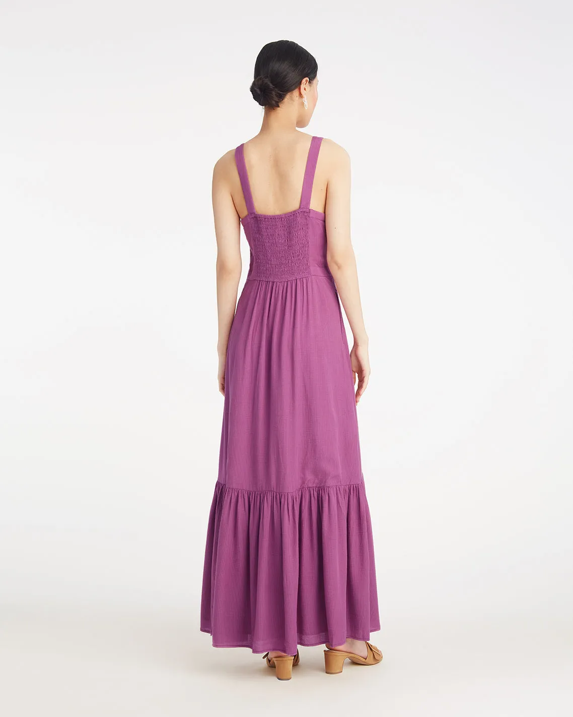 Brynn Sleeveless Midi Dress in Amethyst sold by Draper James product image thumbnail 2