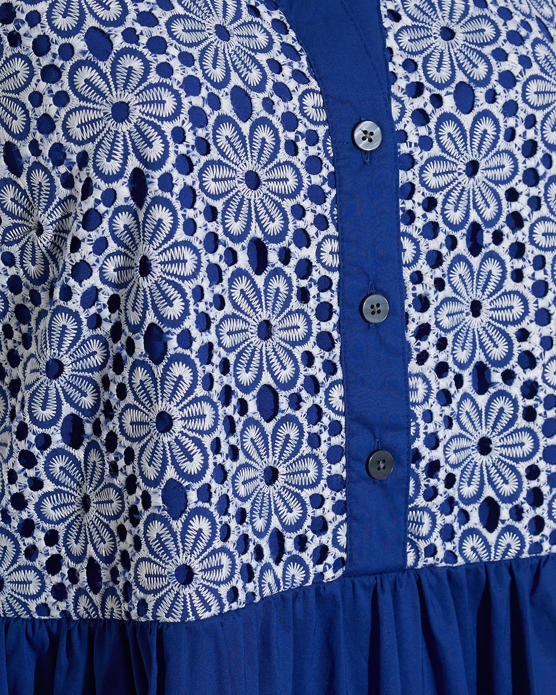 Sami Sleeveless Shirtdress in Daisy Lace sold by Draper James product image thumbnail 3