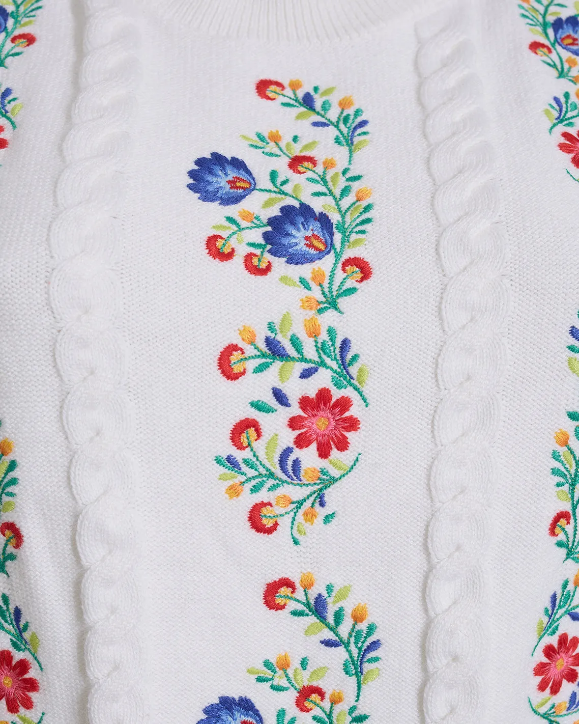Short Sleeve Sweater with Floral Embroidery sold by Draper James product image thumbnail 3
