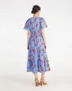 Hollie Midi Dress in Floating Floral sold by Draper James
