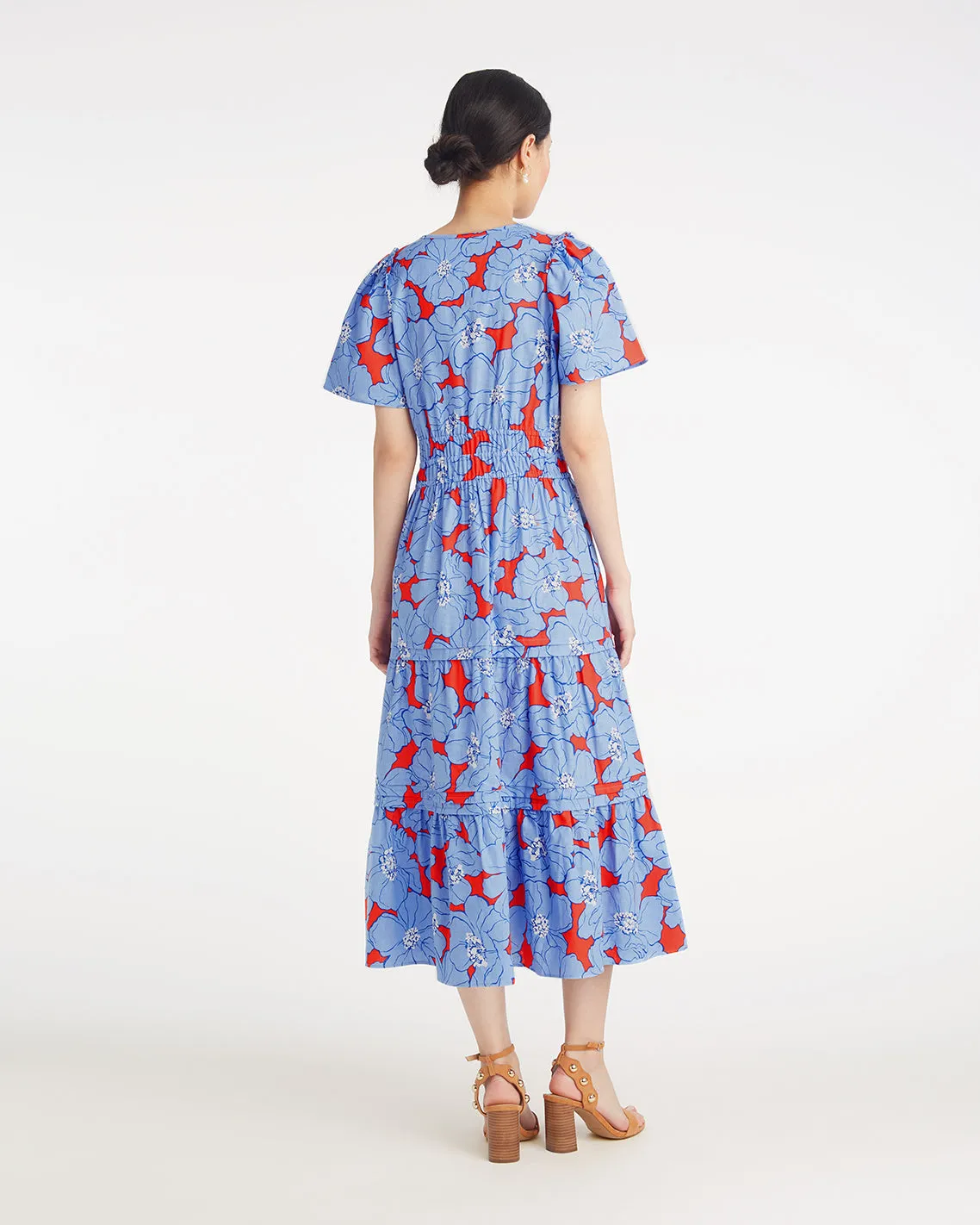 Hollie Midi Dress in Floating Floral sold by Draper James product image thumbnail 2