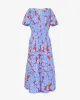 Hollie Midi Dress in Floating Floral sold by Draper James