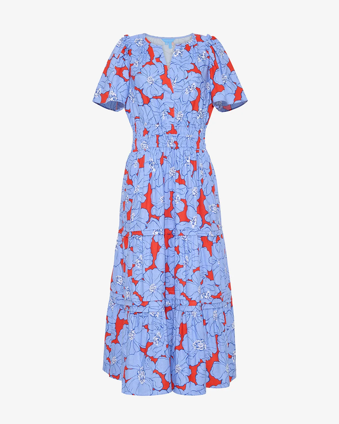 Hollie Midi Dress in Floating Floral sold by Draper James product image thumbnail 5