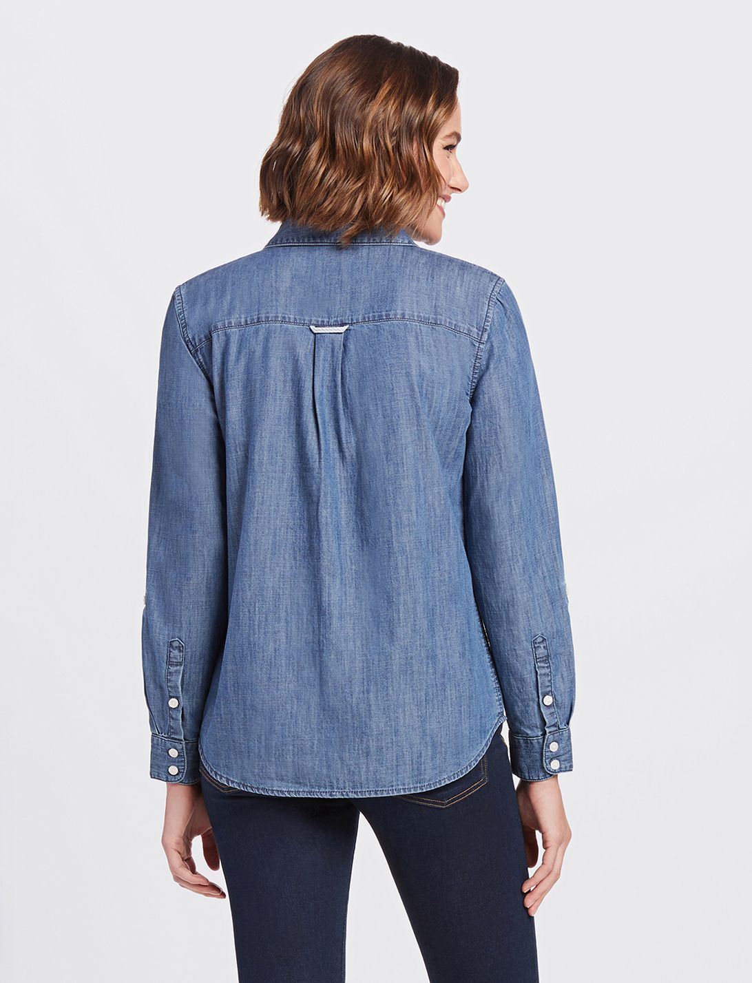 Long Sleeve Chambray Button Down Shirt sold by Draper James product image thumbnail 3