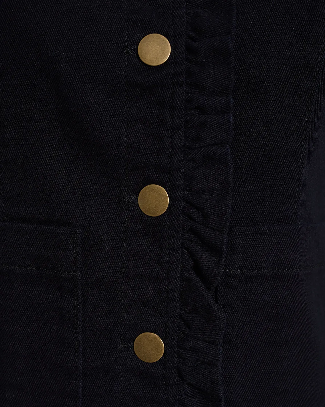 Ruffle Denim Jacket sold by Draper James product image thumbnail 4