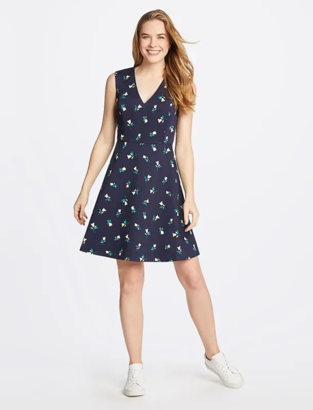 V-Neck Sleeveless Love Circle Dress sold by Draper James