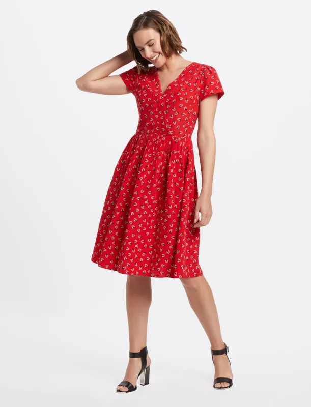 Floral V-Neck Dress sold by Draper James