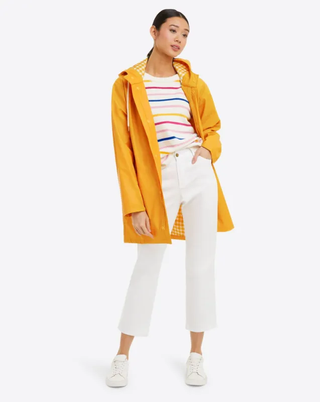 Rain Jacket in Yellow sold by Draper James