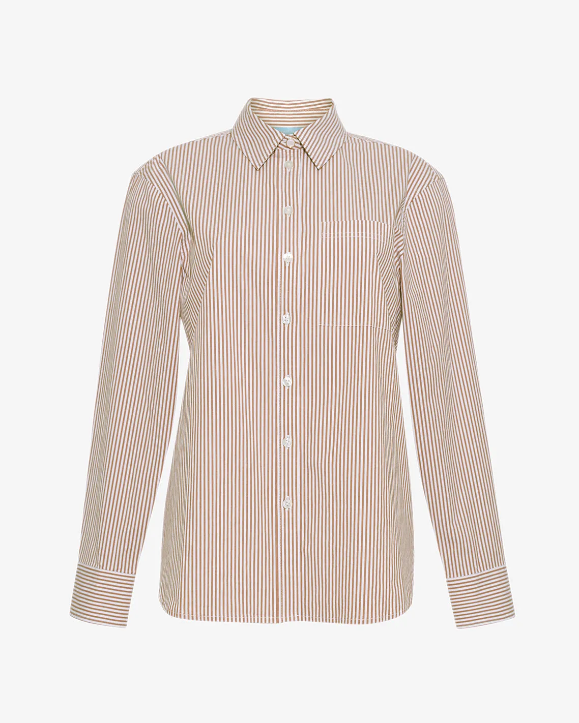 Long-Sleeve Button Down in Rust Stripe sold by Draper James product image thumbnail 3