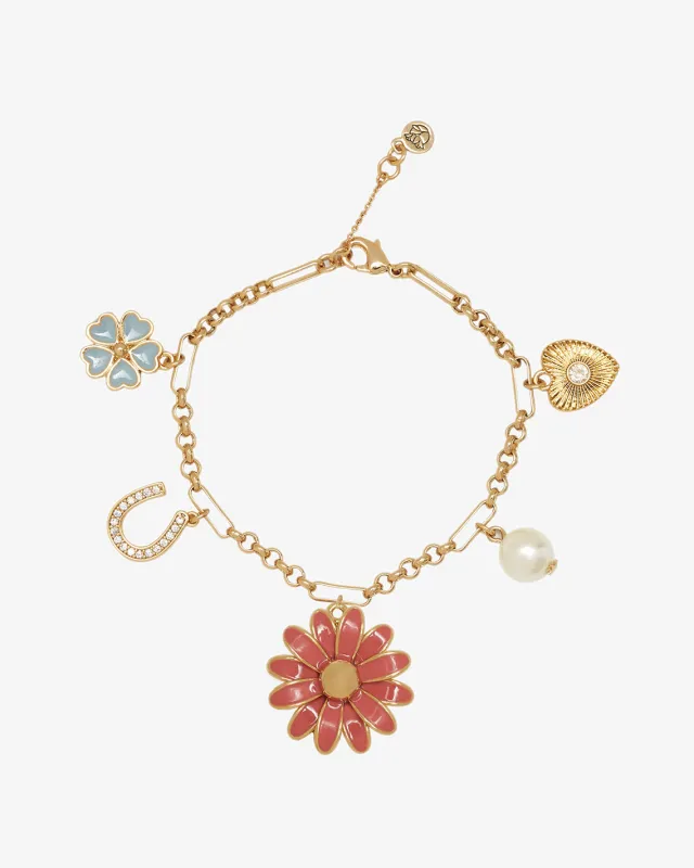 Flower Charm Bracelet sold by Draper James