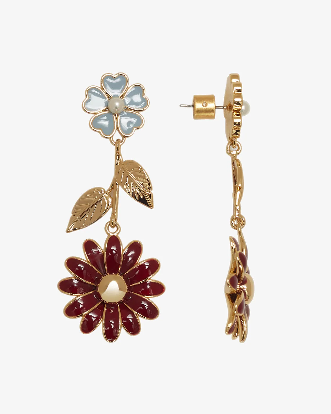 Burgundy Blooms Drops sold by Draper James