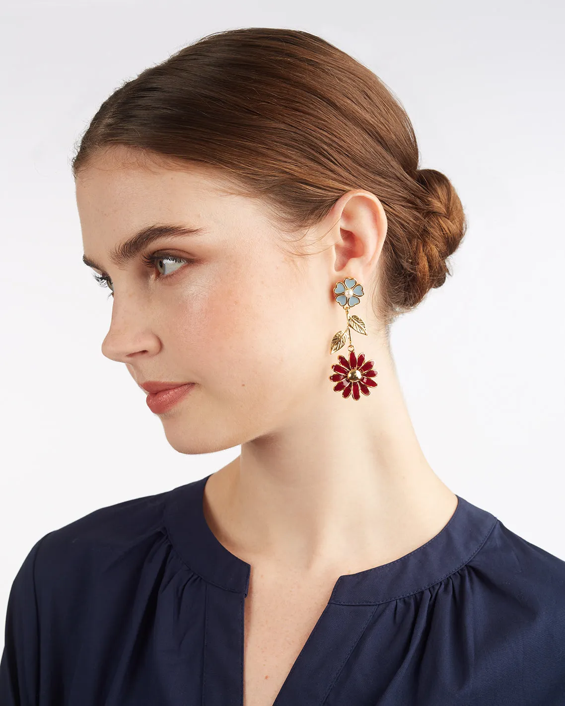 Burgundy Blooms Drops sold by Draper James product image thumbnail 3