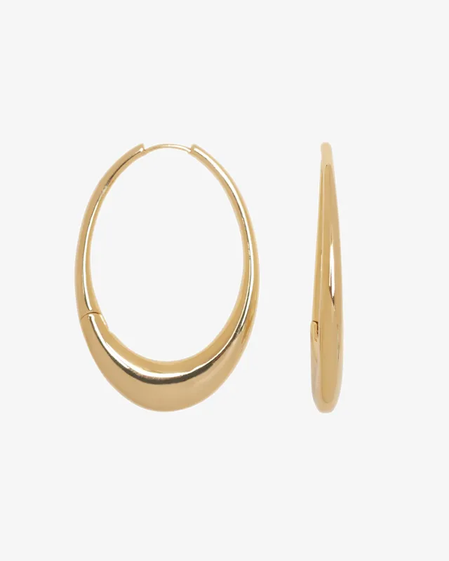 Oval Hinged Hoops sold by Draper James