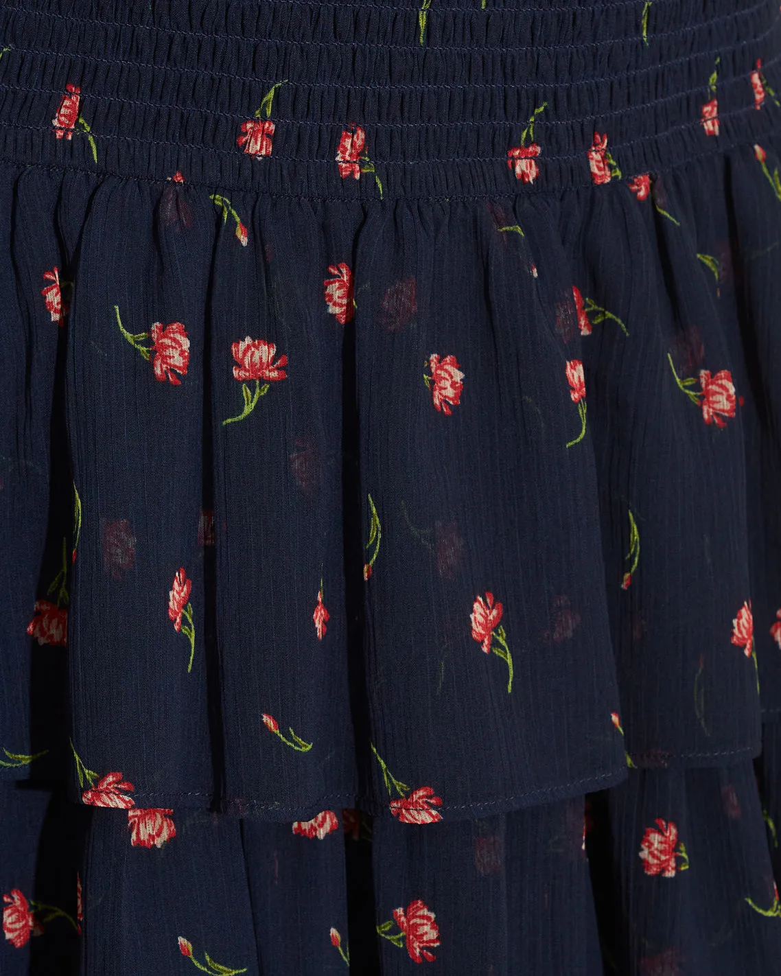 Katie Midi Dress in Ditsy Autumn Flowers sold by Draper James product image thumbnail 4