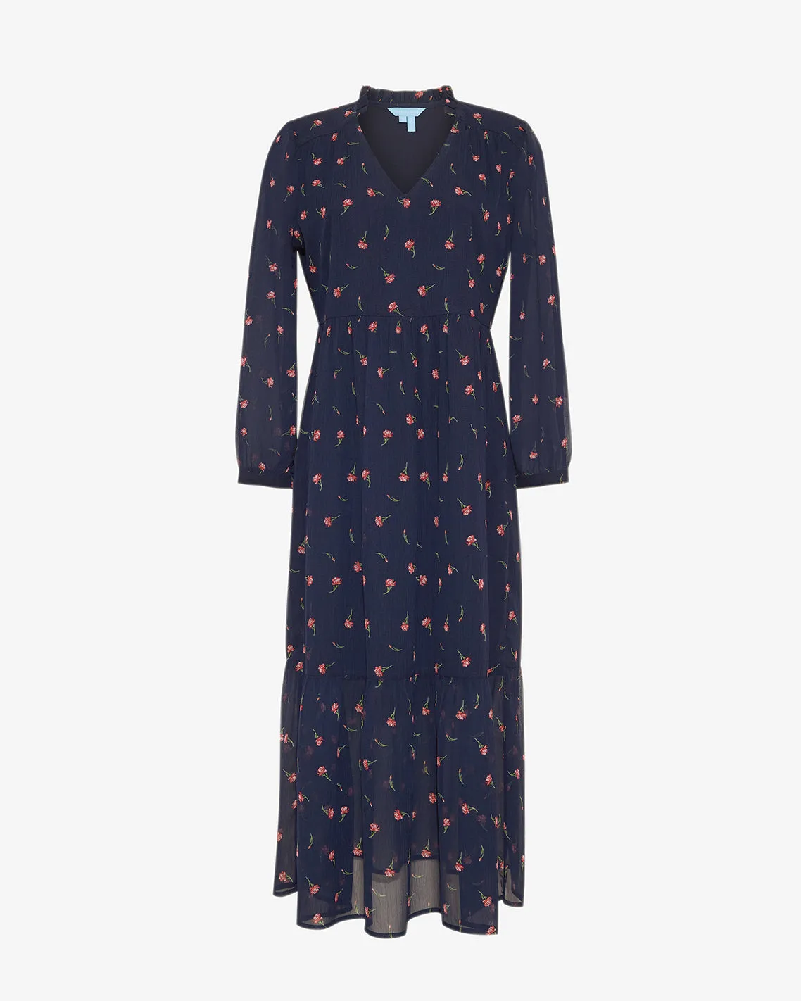 Katie Midi Dress in Ditsy Autumn Flowers sold by Draper James product image thumbnail 3