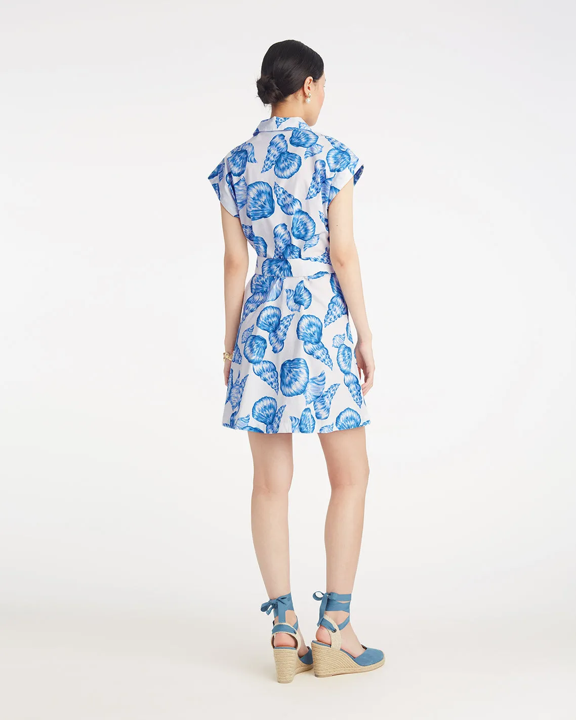 Trisha Shirtdress in Seashells sold by Draper James product image thumbnail 3