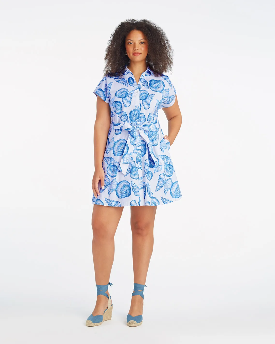 Trisha Shirtdress in Seashells sold by Draper James product image thumbnail 2