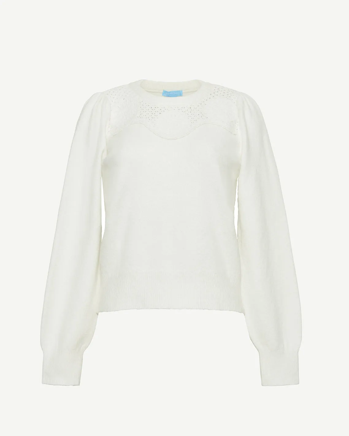 Scalloped Crewneck Sweater sold by Draper James product image thumbnail 3