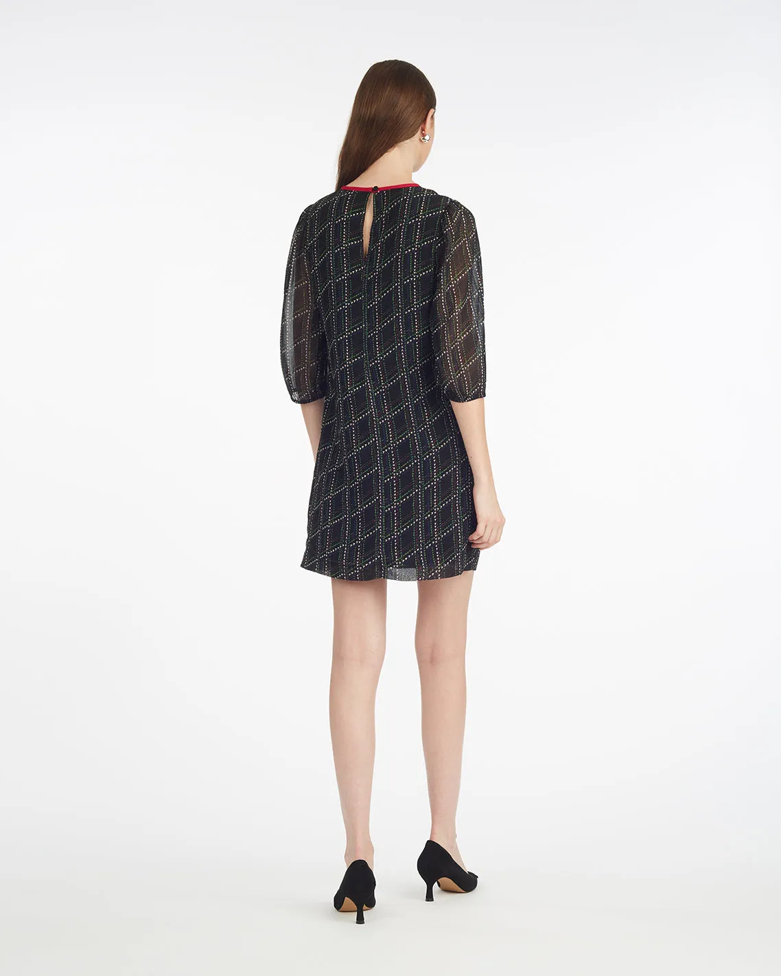 Ava Mini Dress in Dainty Check sold by Draper James product image thumbnail 2