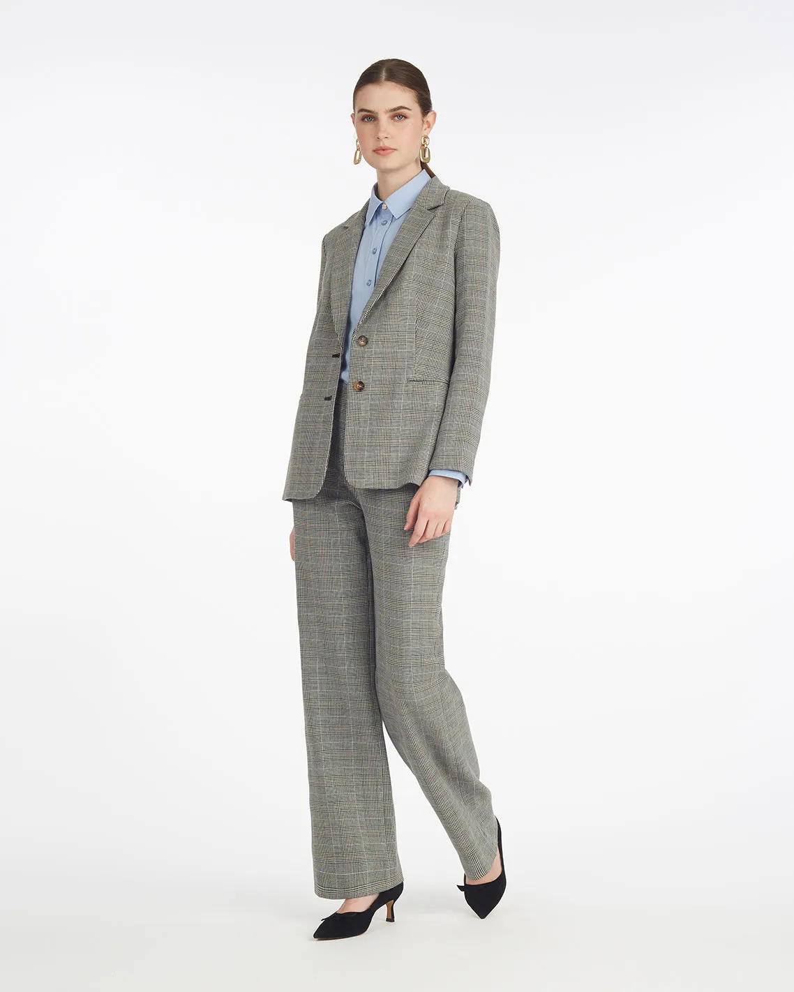 Blazer in Glen Plaid sold by Draper James