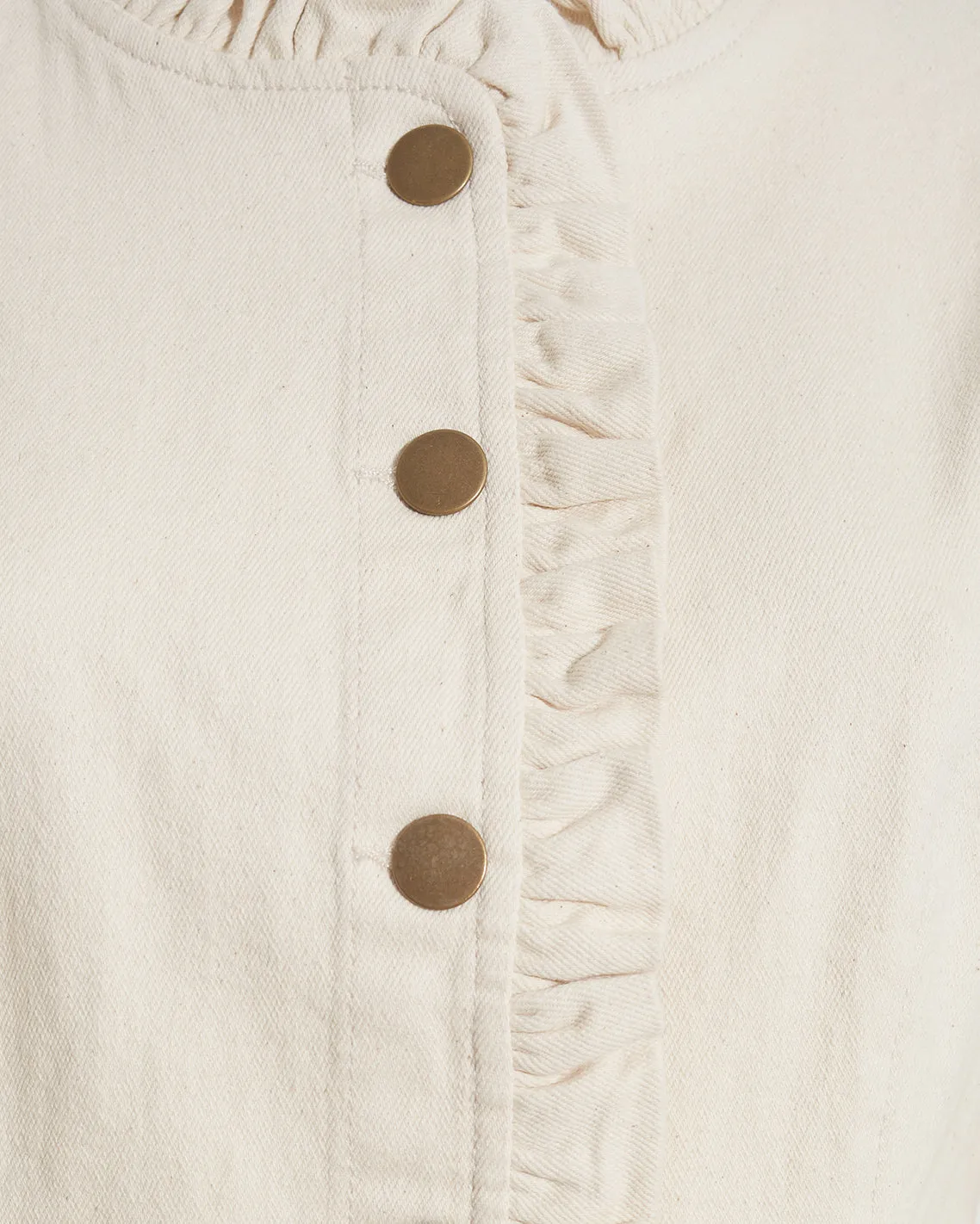 Ruffle Denim Jacket sold by Draper James product image thumbnail 4