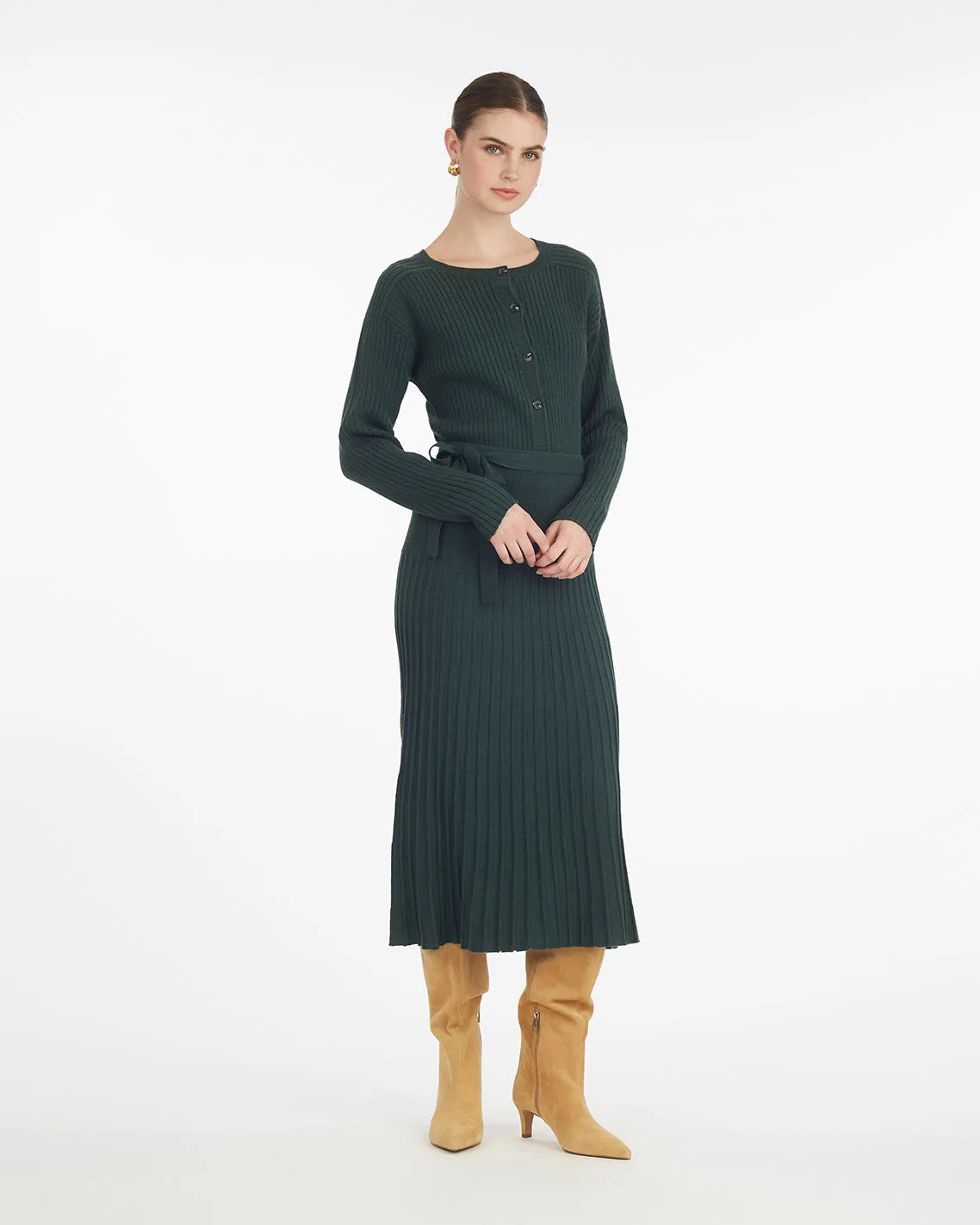 Luxe Cropped Rib Cardigan sold by Draper James