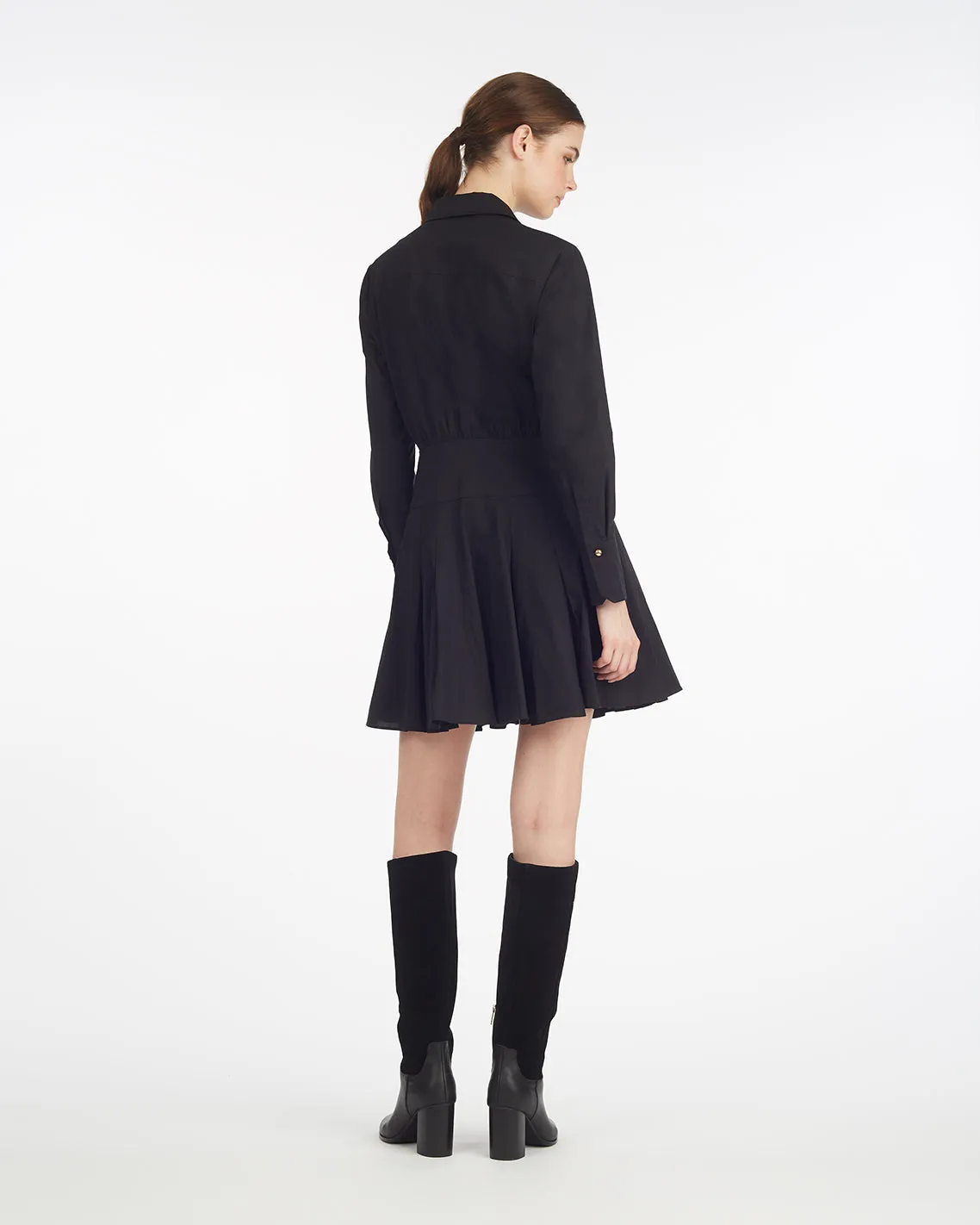 Mia Mini Dress in Stretch Cotton Poplin sold by Draper James product image thumbnail 2