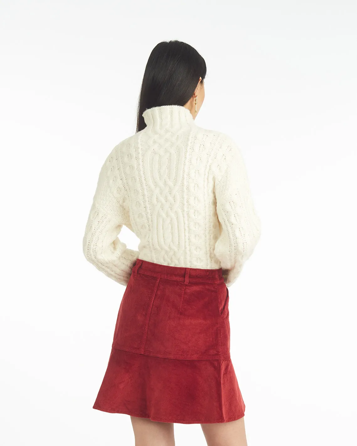 Oversized Cable Funnel Neck sold by Draper James product image thumbnail 2