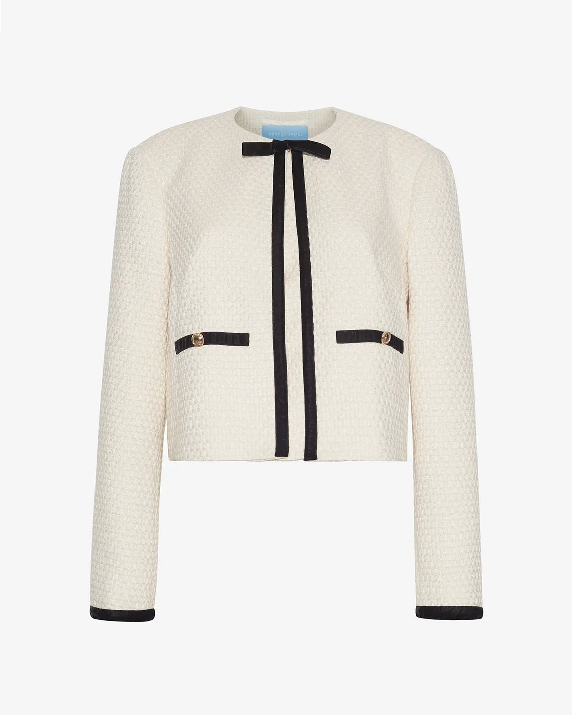 Tweed Jacket in Vanilla sold by Draper James product image thumbnail 4