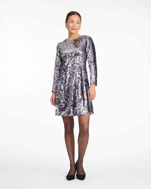 Ruby Mini Dress in Sequins sold by Draper James