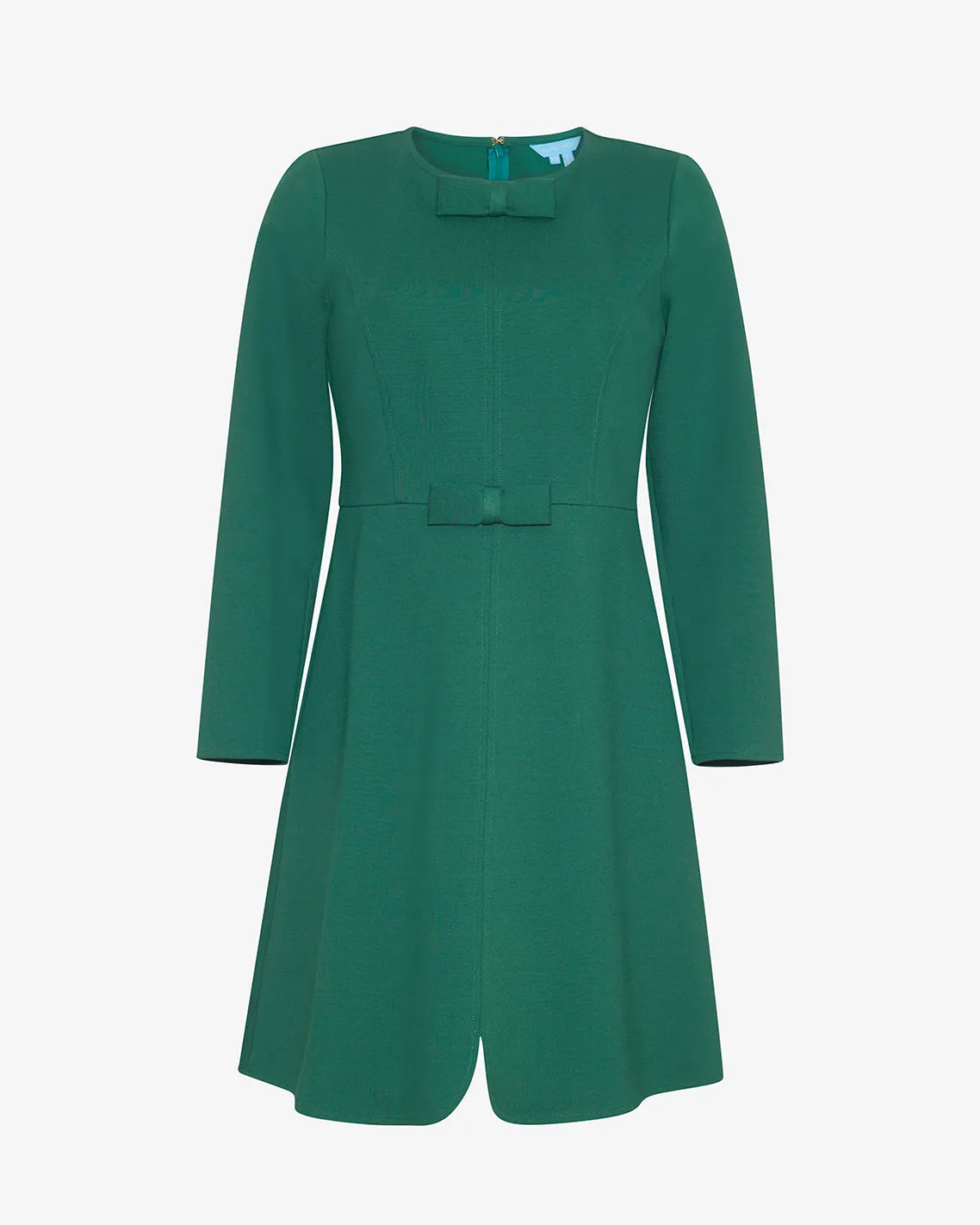 Long-Sleeve Sadie Shift Dress in Evergreen sold by Draper James product image thumbnail 3