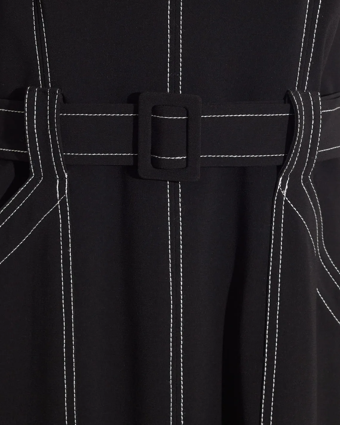 Juno Sleeveless Utility Dress in Belle Meade Black sold by Draper James product image thumbnail 4