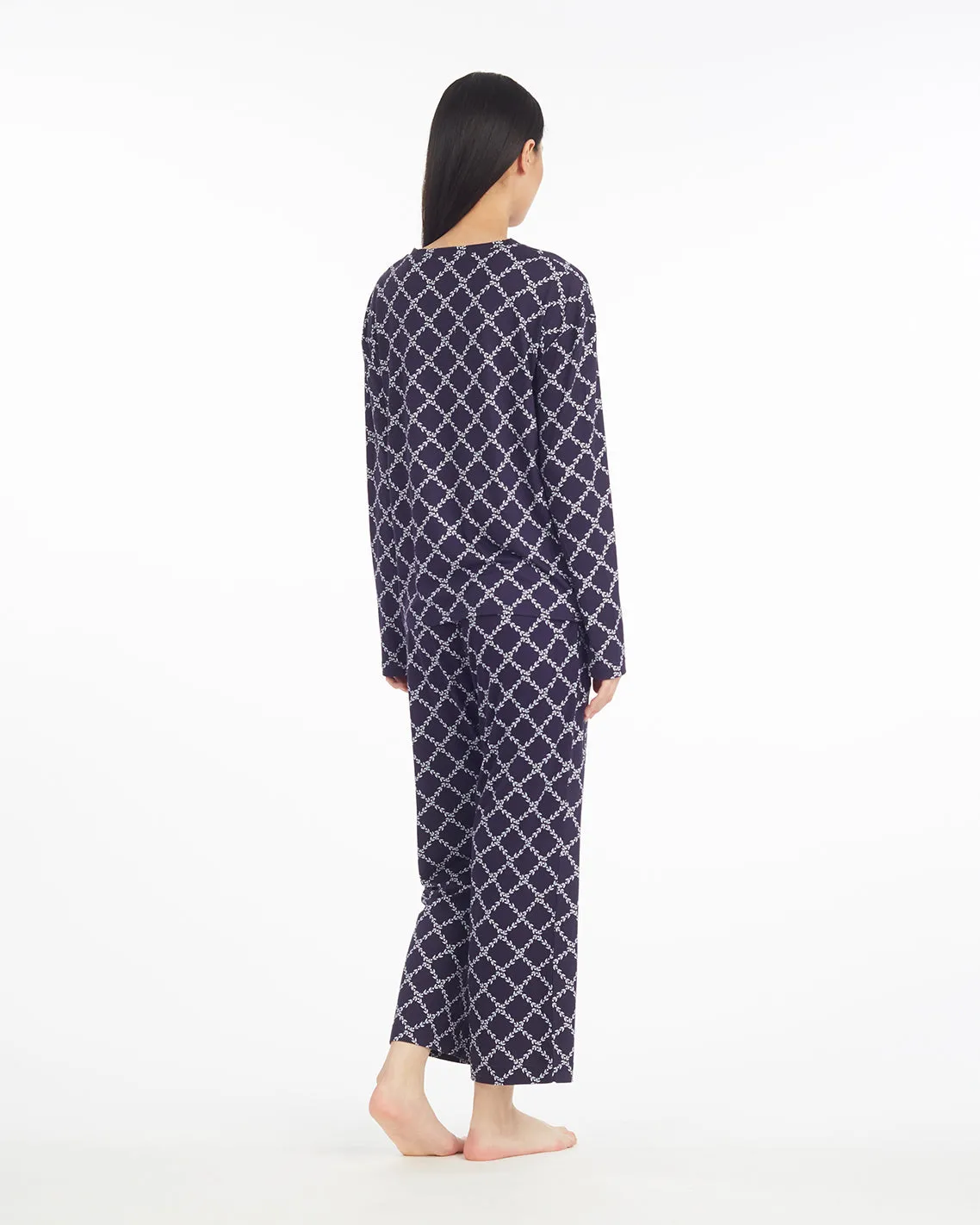 Amelia Pajama Set in Vine Lattice sold by Draper James product image thumbnail 2