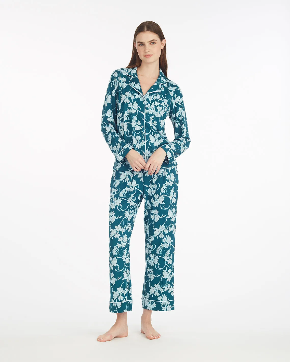 Long-Sleeve Linda Pajama Set in Wild Grove sold by Draper James
