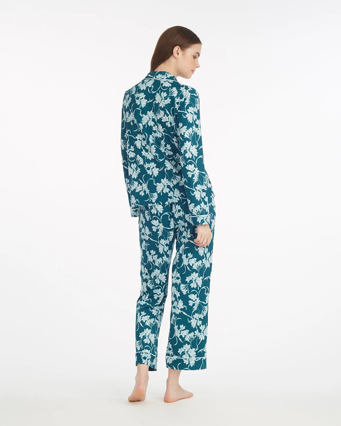 Long-Sleeve Linda Pajama Set in Wild Grove sold by Draper James product image thumbnail 2