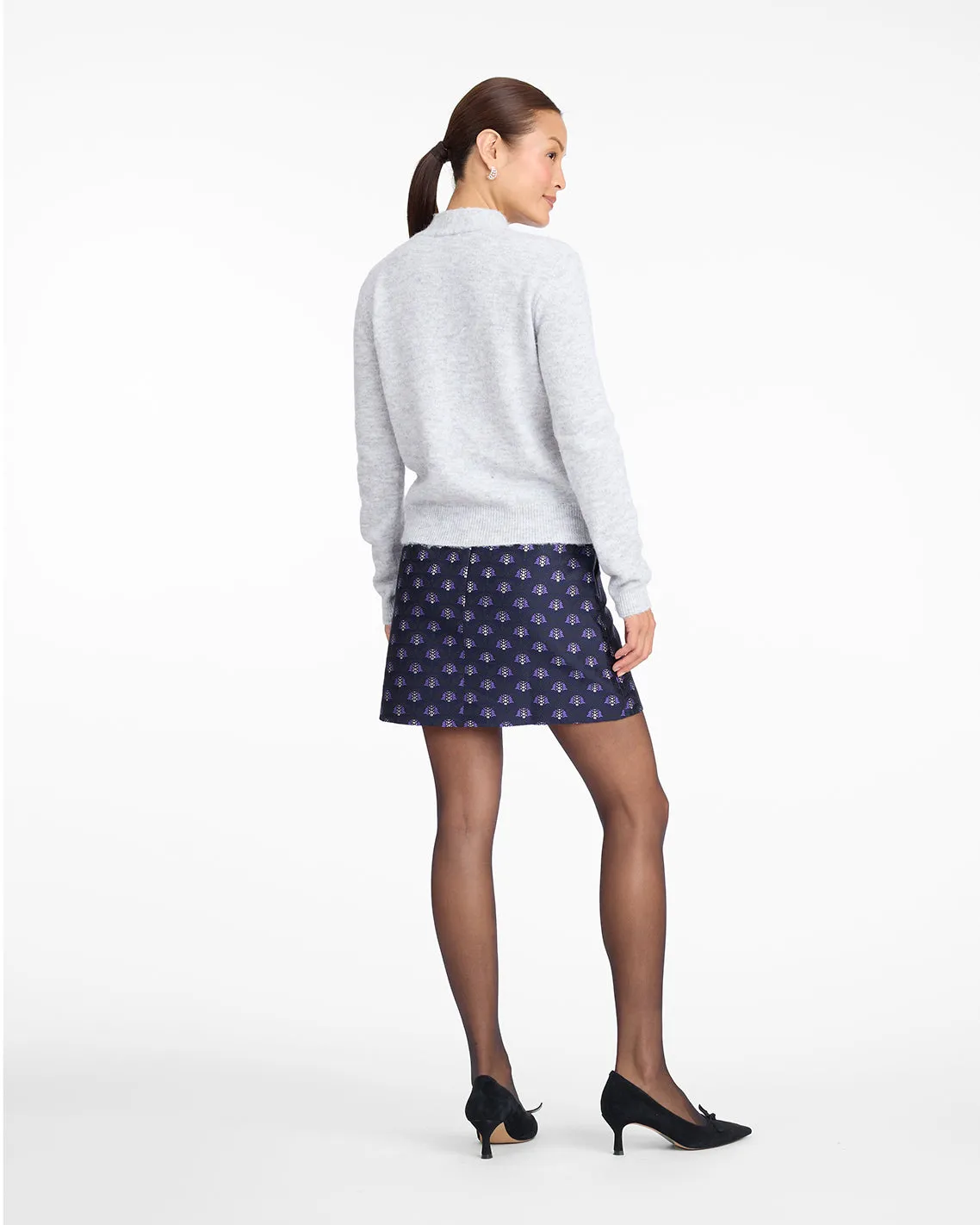 Bow Sweater in Grey sold by Draper James product image thumbnail 2