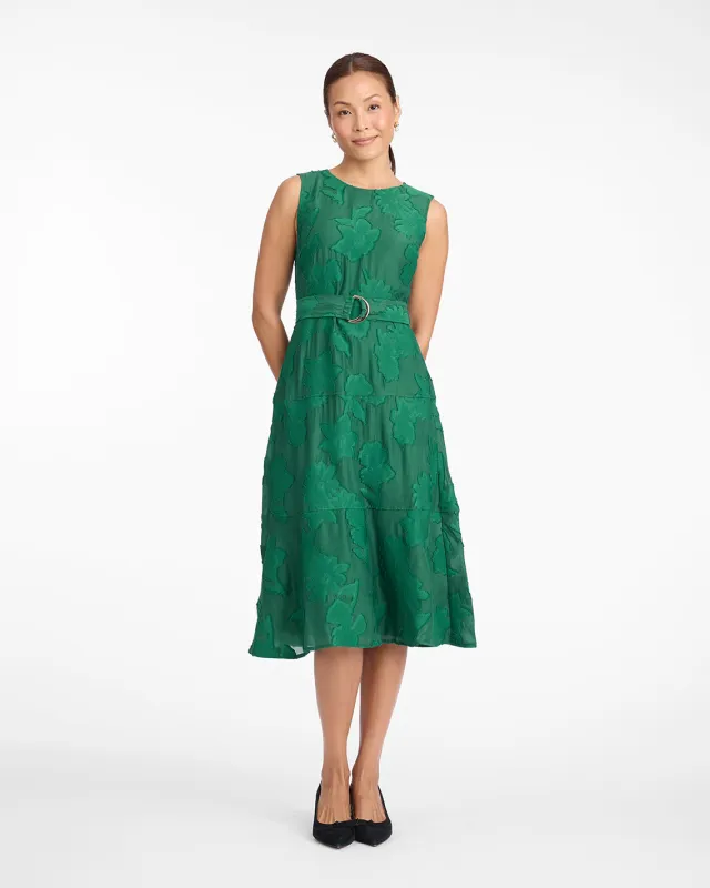 Elliston Midi Dress in Jacquard sold by Draper James