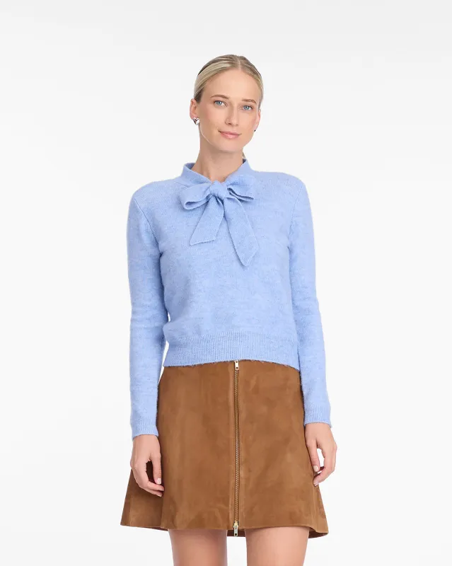 Bow Sweater in Light Blue sold by Draper James