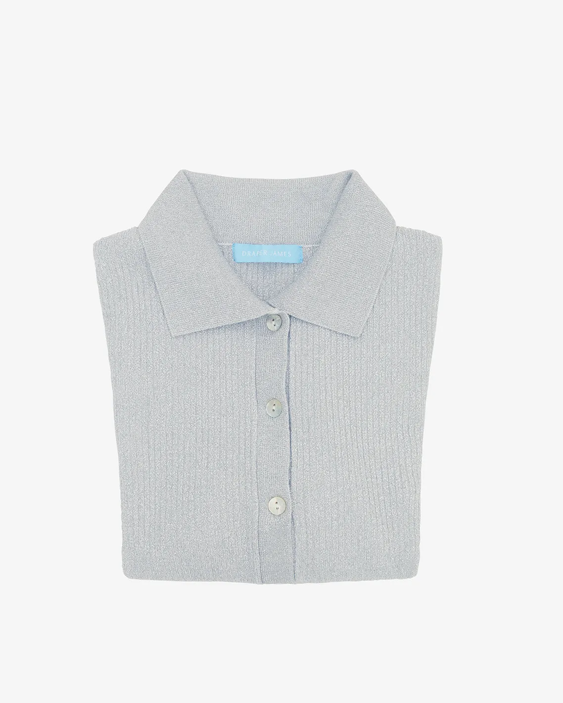 Sweater Polo in Silver sold by Draper James product image thumbnail 5