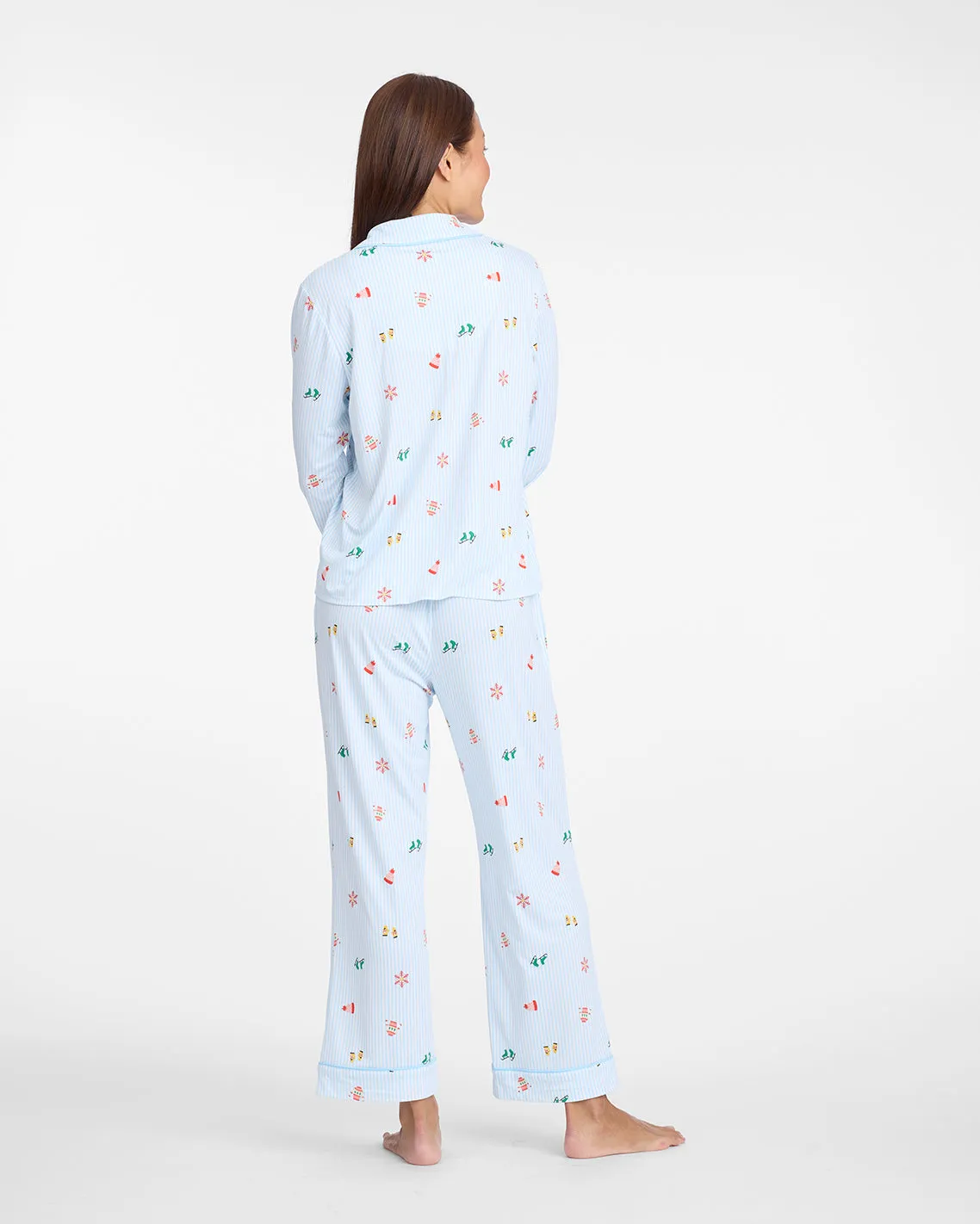 Linda Long-Sleeve Pajama Set in Winter Wonderland sold by Draper James product image thumbnail 2