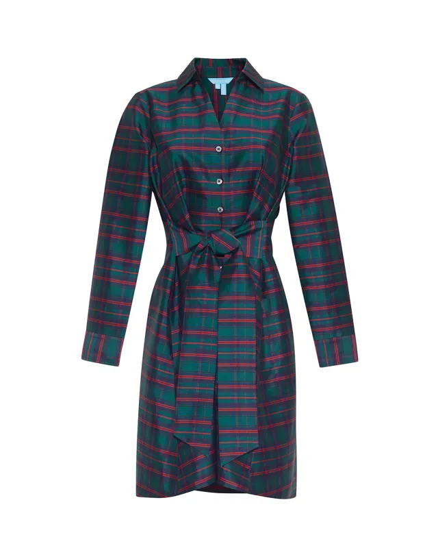 Layla Mini Shirtdress in Plaid made by Draper James