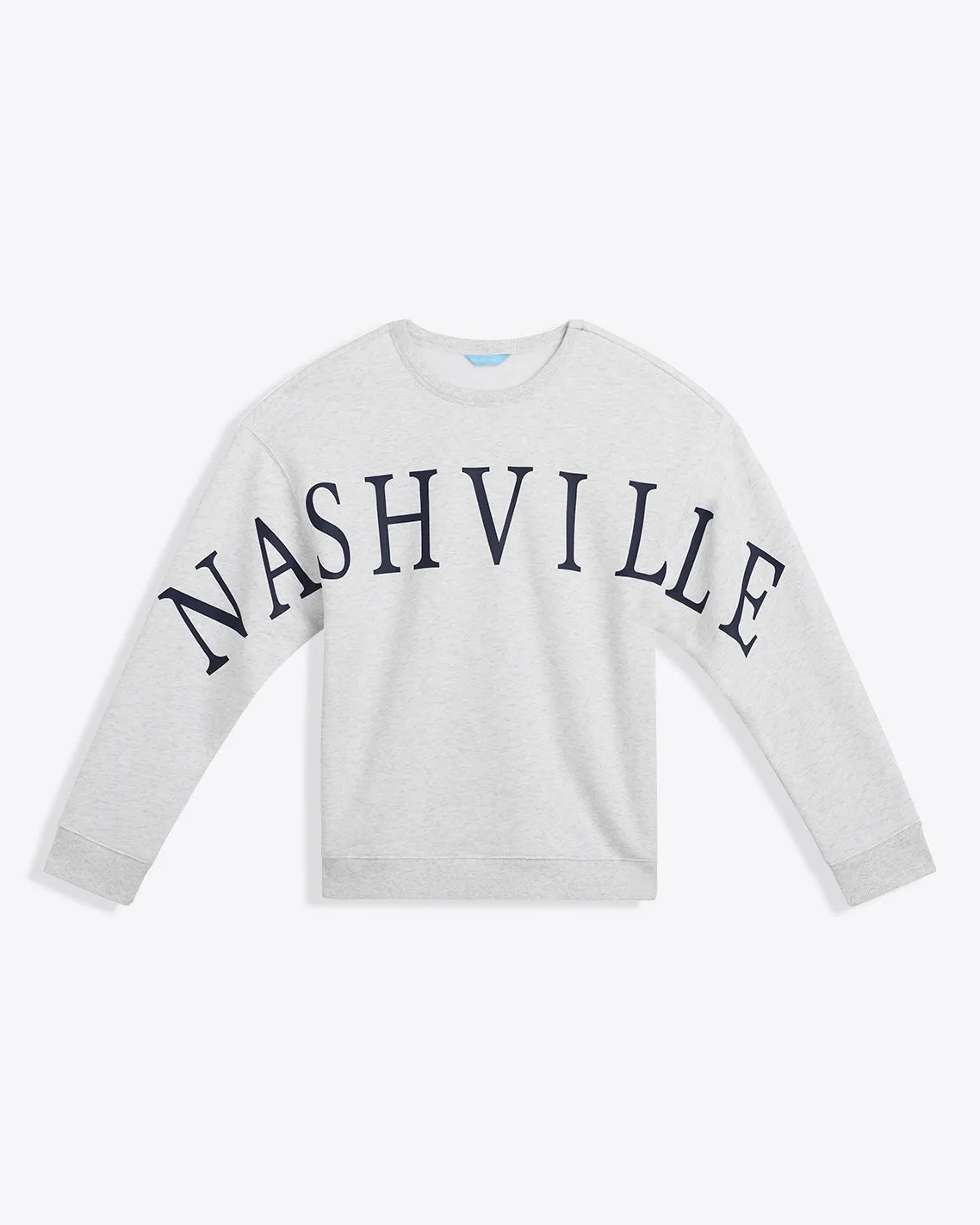 Nashville Crewneck Sweatshirt in Grey sold by Draper James product image thumbnail 4
