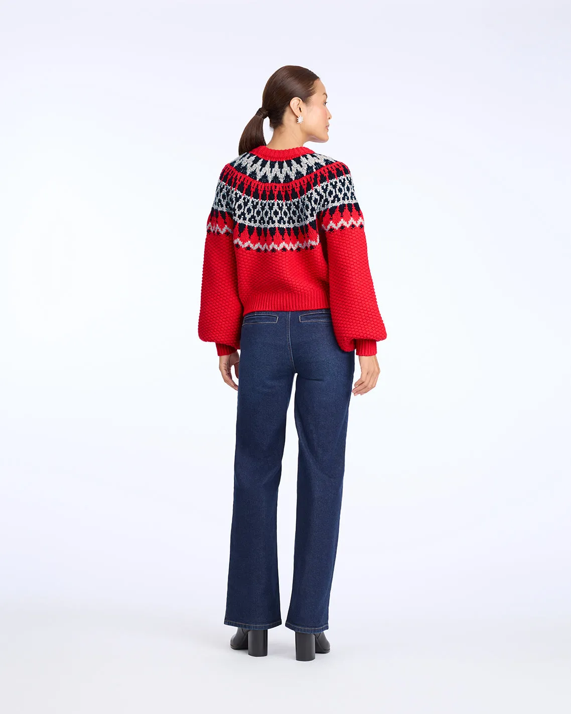 Wide Leg Denim Pant sold by Draper James product image thumbnail 2